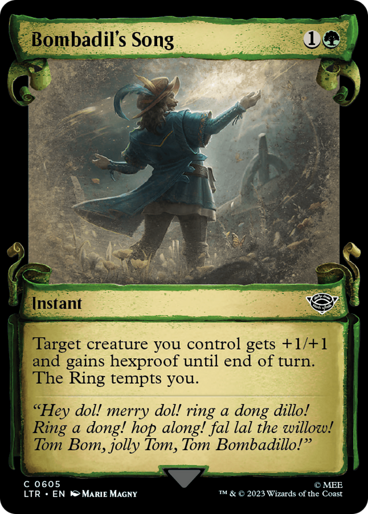 {C} Bombadil's Song [The Lord of the Rings: Tales of Middle-Earth Showcase Scrolls][LTR 605]