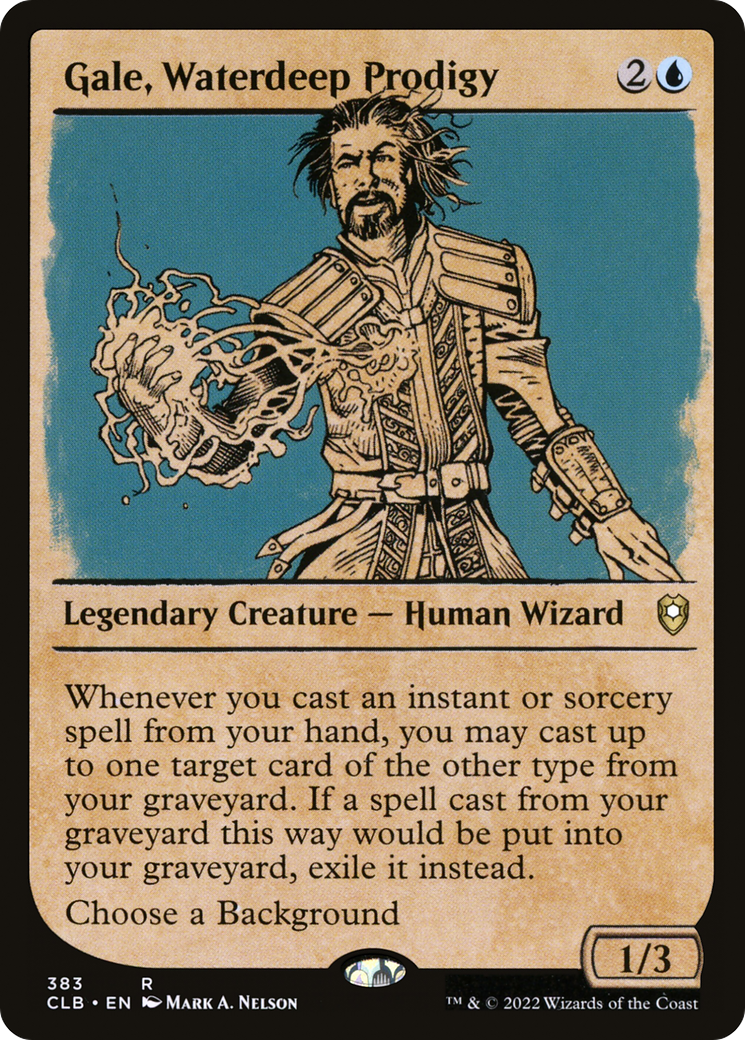 {R} Gale, Waterdeep Prodigy (Showcase) [Commander Legends: Battle for Baldur's Gate][CLB 383]