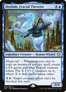 {R} Deekah, Fractal Theorist [Commander 2021][C21 026]