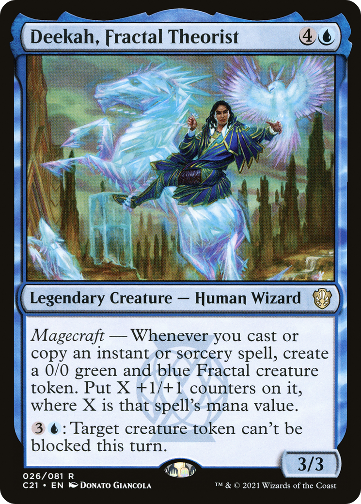 {R} Deekah, Fractal Theorist [Commander 2021][C21 026]