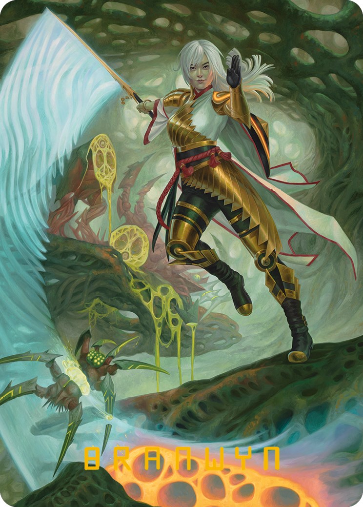 {A} The Eternal Wanderer Art Card (Gold-Stamped Signature) [Phyrexia: All Will Be One Art Series][GS AONE 003]