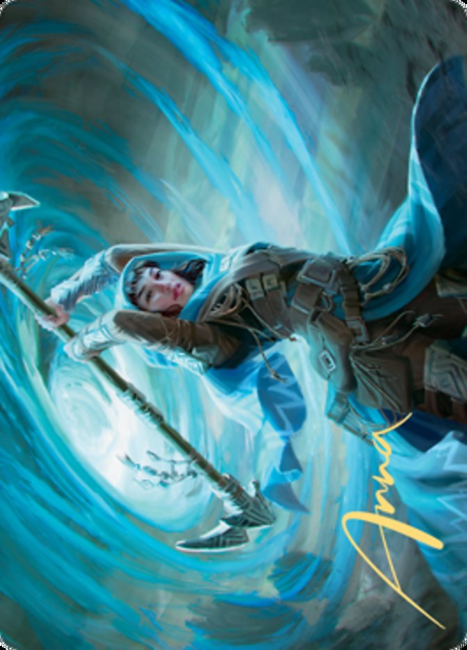 {A} Sea Gate Stormcaller Art Card (Gold-Stamped Signature) [Zendikar Rising Art Series][AZNR 050]