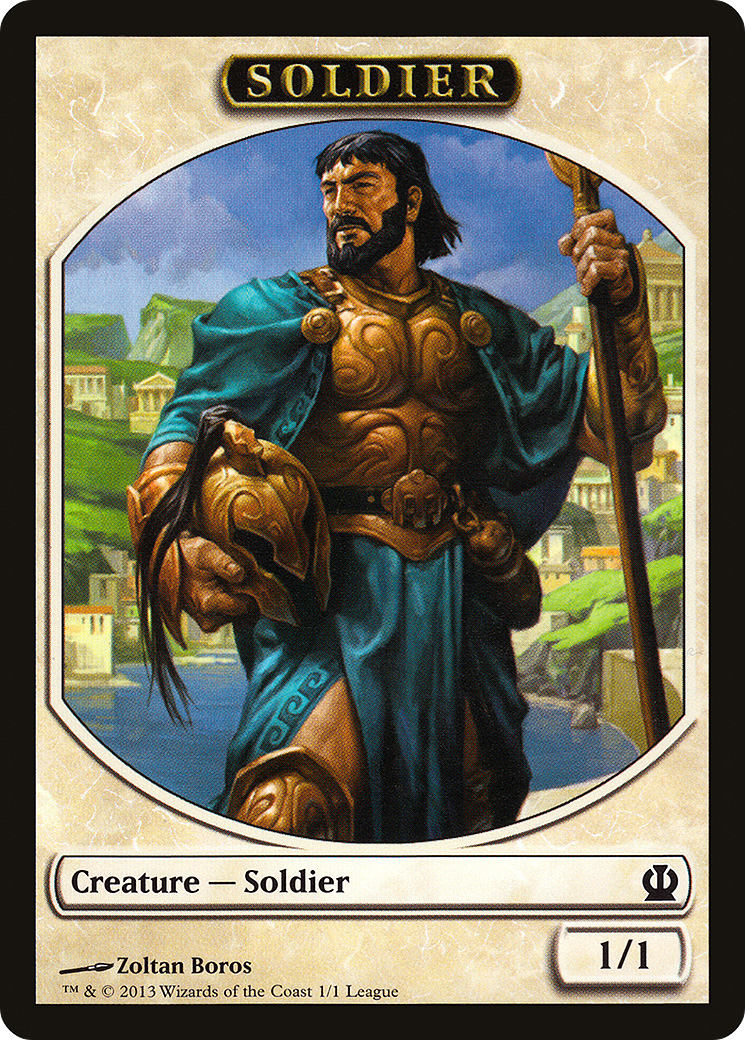 {T} Soldier Token (Zoltan Boros) [League Tokens 2013][TL13 004]