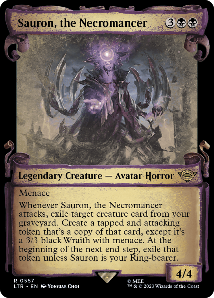 {R} Sauron, the Necromancer [The Lord of the Rings: Tales of Middle-Earth Showcase Scrolls][LTR 557]