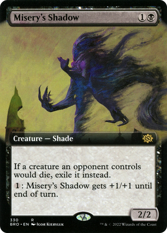 {R} Misery's Shadow (Extended Art) [The Brothers' War][BRO 330]