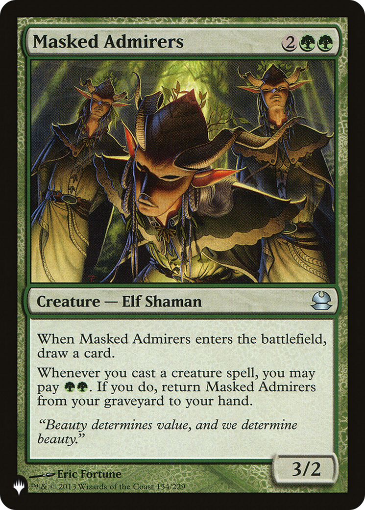 Masked Admirers [LIST 154/229]
