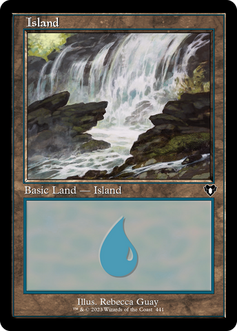 {B} Island (441) (Retro) [Commander Masters][CMM 441]