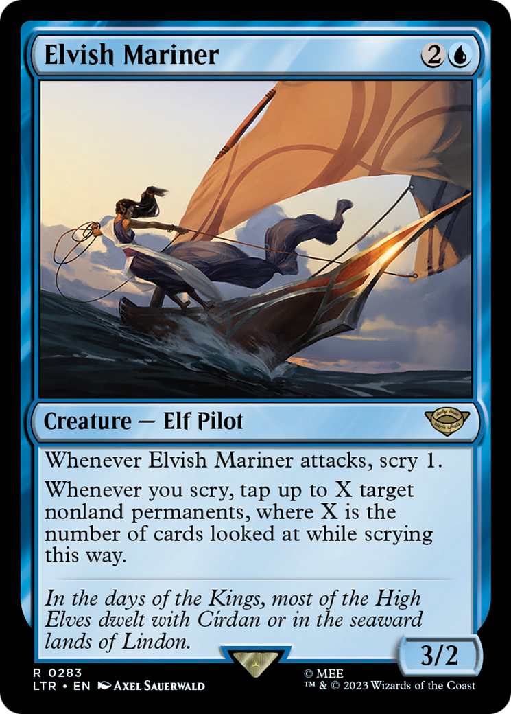 {R} Elvish Mariner [The Lord of the Rings: Tales of Middle-Earth][LTR 283]