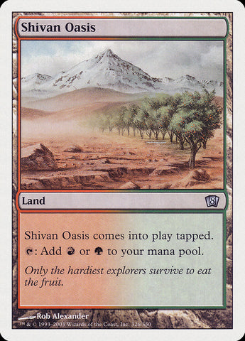 {C} Shivan Oasis [Eighth Edition][8ED 326]