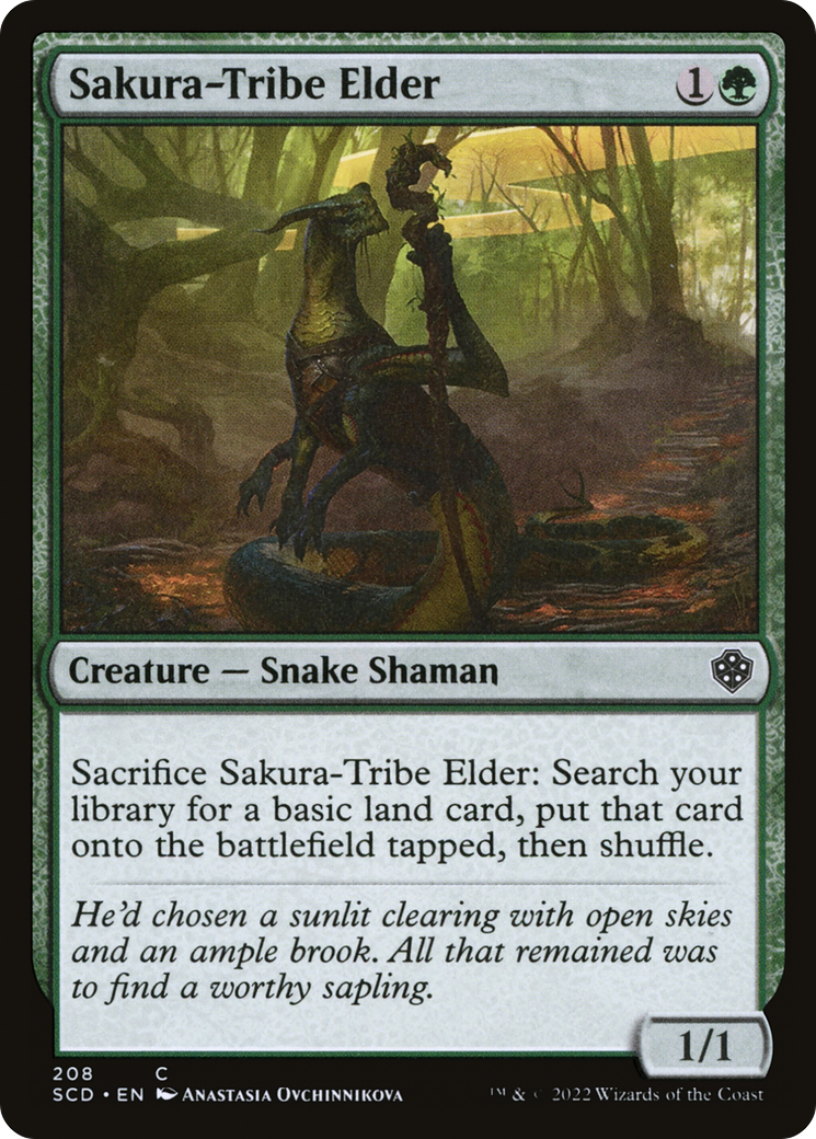 {C} Sakura-Tribe Elder [Starter Commander Decks][SCD 208]