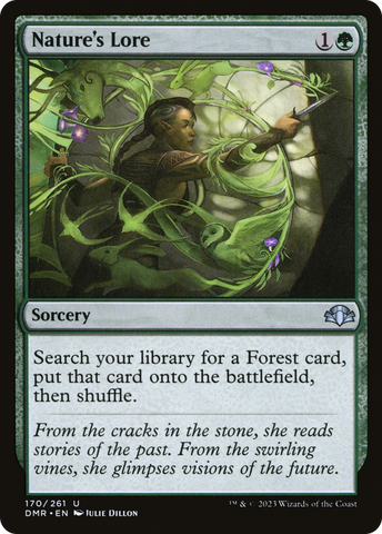 {C} Nature's Lore [Dominaria Remastered][DMR 170]