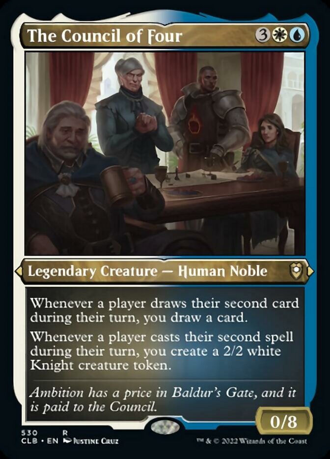 {R} The Council of Four (Foil Etched) [Commander Legends: Battle for Baldur's Gate][CLB 530]
