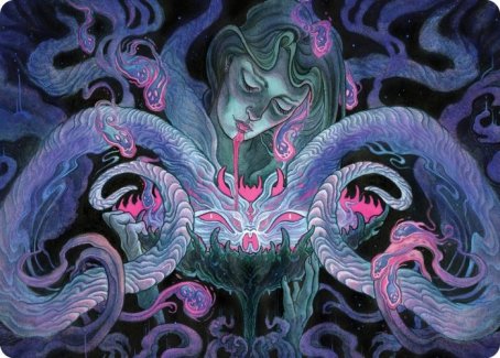 {A} Demonic Bargain Art Card [Innistrad: Crimson Vow Art Series][AVOW 030]