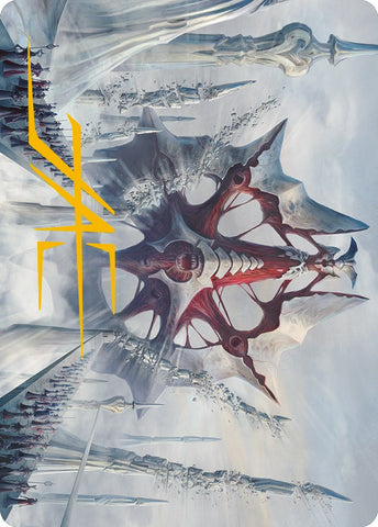 {A} Mondrak, Glory Dominus Art Card (Gold-Stamped Signature) [Phyrexia: All Will Be One Art Series][GS AONE 005]