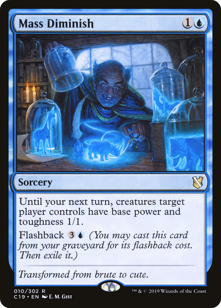 {R} Mass Diminish [Commander 2019][C19 010]