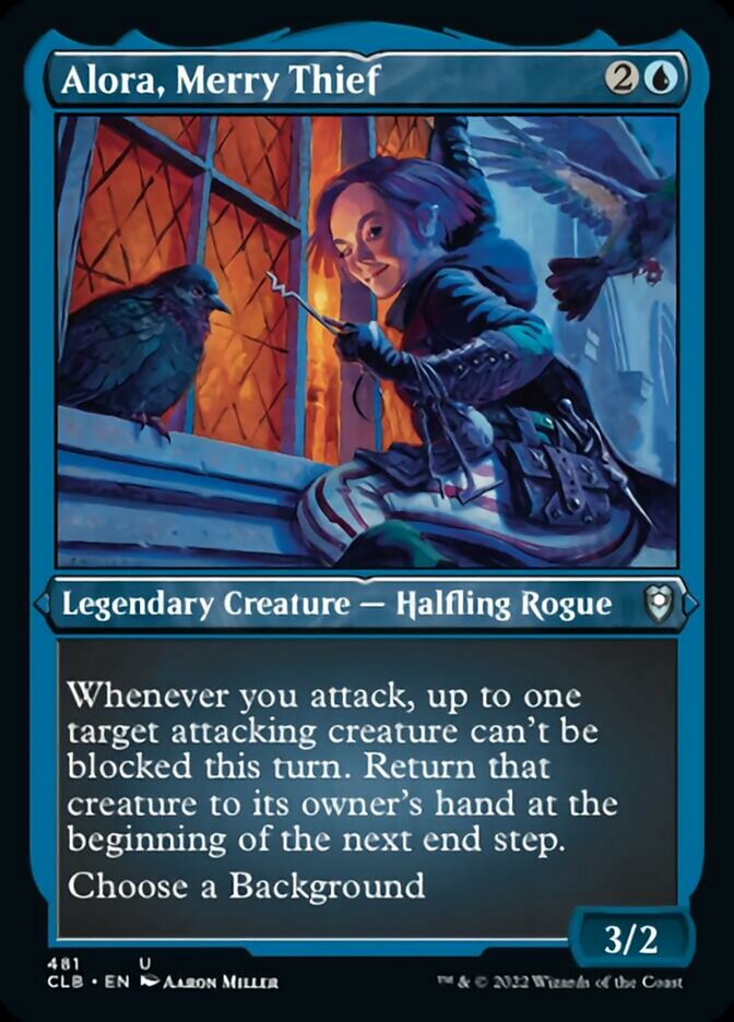 {C} Alora, Merry Thief (Foil Etched) [Commander Legends: Battle for Baldur's Gate][CLB 481]