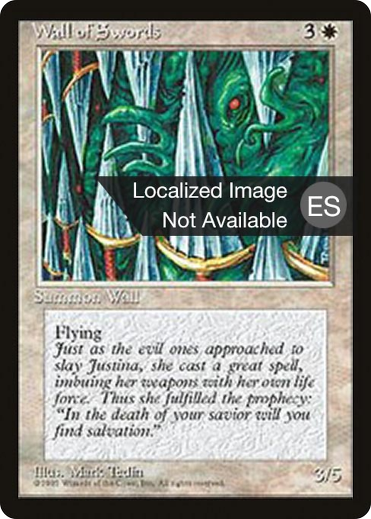 {F} Wall of Swords [Fourth Edition (Foreign Black Border)][FBB 4ED 055]