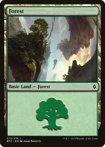 {B}[BFZ 272] Forest (272a) [Battle for Zendikar]