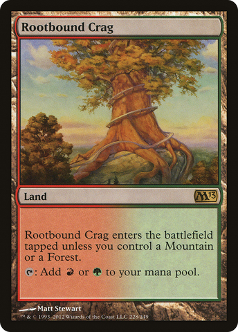 {R} Rootbound Crag [Magic 2013][M13 228]