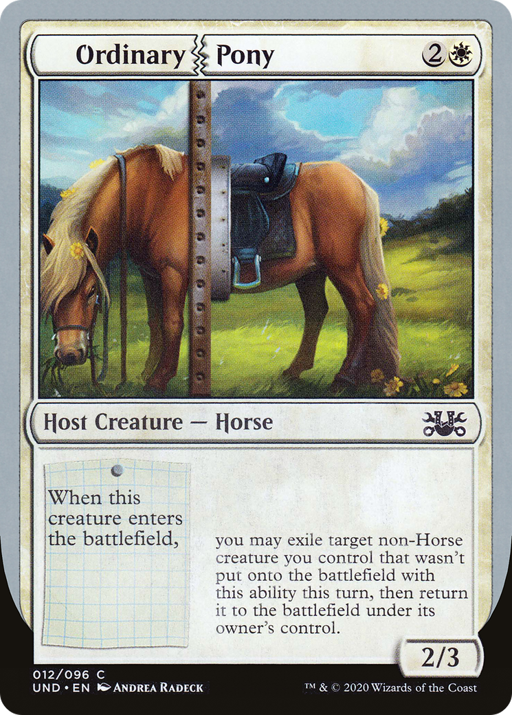 {C} Ordinary Pony [Unsanctioned][UND 012]
