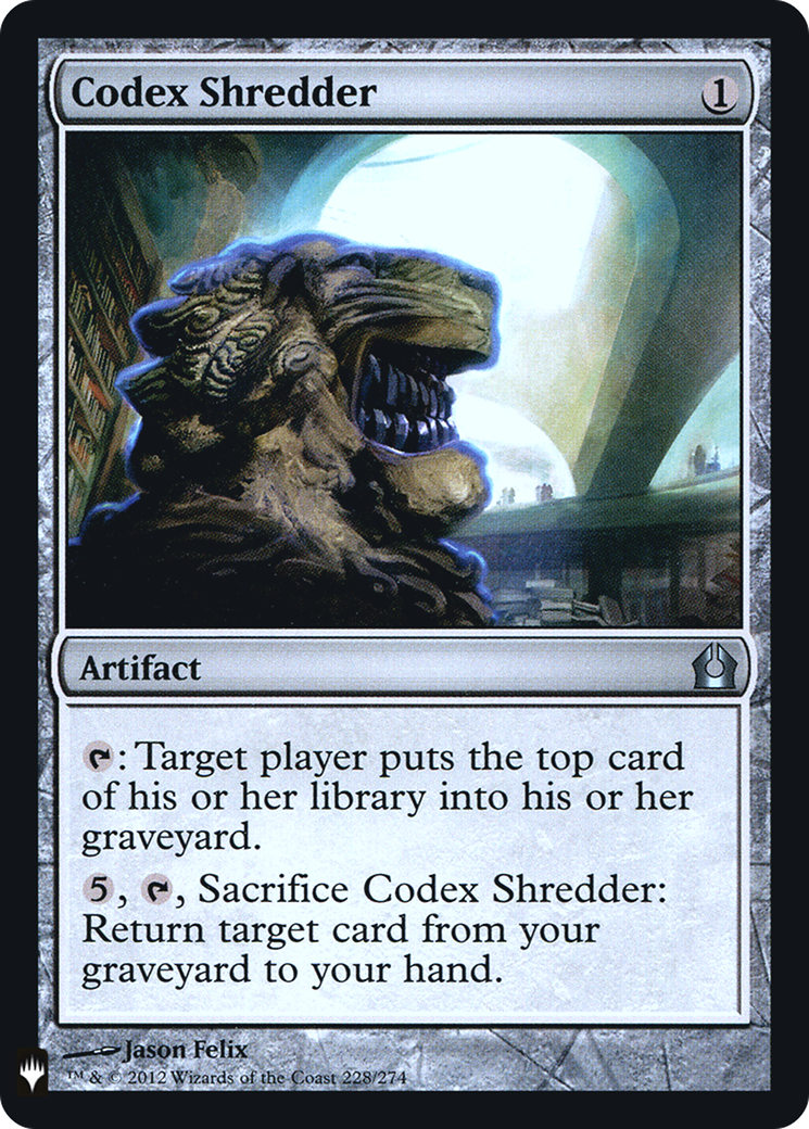 {C} Codex Shredder [Mystery Booster][LS RTR 228]