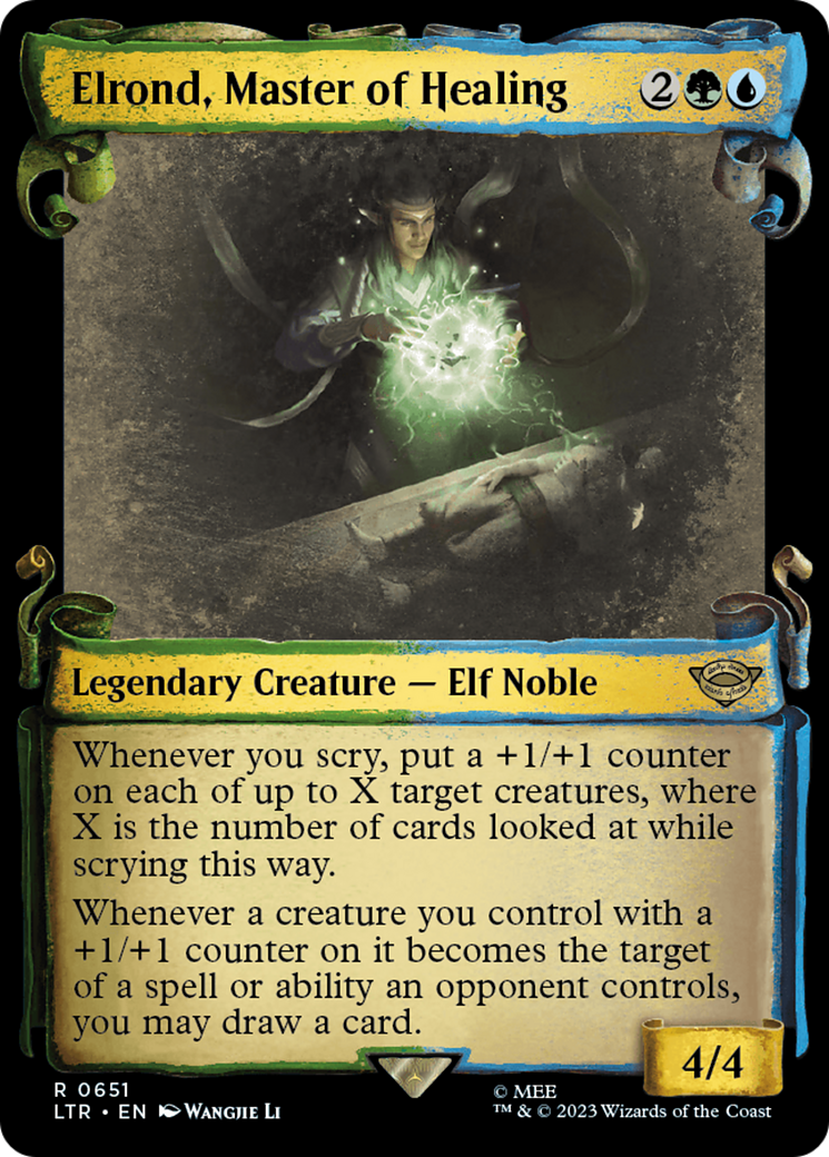 {R} Elrond, Master of Healing [The Lord of the Rings: Tales of Middle-Earth Showcase Scrolls][LTR 651]