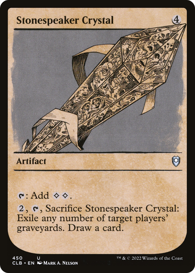 {C} Stonespeaker Crystal (Showcase) [Commander Legends: Battle for Baldur's Gate][CLB 450]