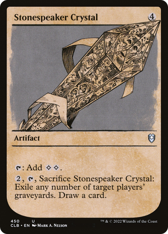 {C} Stonespeaker Crystal (Showcase) [Commander Legends: Battle for Baldur's Gate][CLB 450]