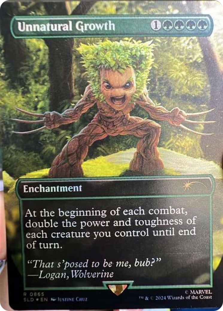 {R} Unnatural Growth (Rainbow Foil) [Secret Lair Drop Series][SLD 865]