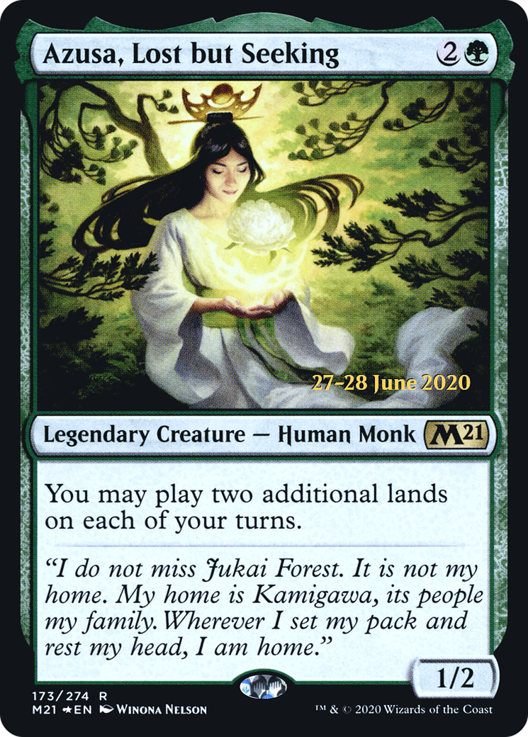 {R} Azusa, Lost but Seeking [Core Set 2021 Prerelease Promos][PR M21 173]
