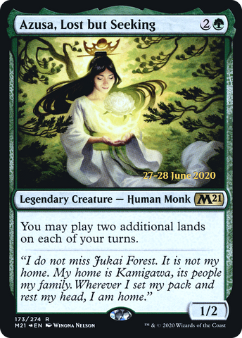 {R} Azusa, Lost but Seeking [Core Set 2021 Prerelease Promos][PR M21 173]
