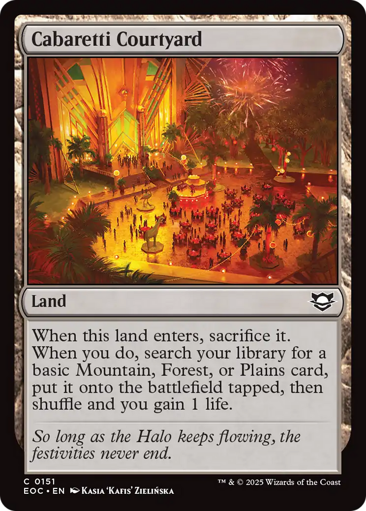 {@@ EOC C} Cabaretti Courtyard [Edge of Eternities Commander][EOC 151]