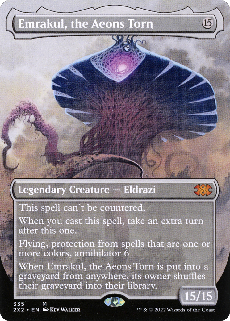 {R} Emrakul, the Aeons Torn (Borderless Alternate Art) [Double Masters 2022][2X2 335]