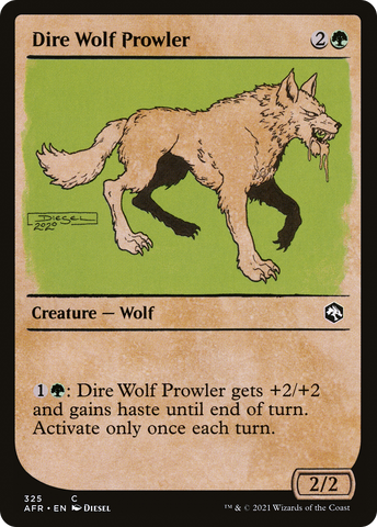 {C} Dire Wolf Prowler (Showcase) [Dungeons & Dragons: Adventures in the Forgotten Realms][AFR 325]