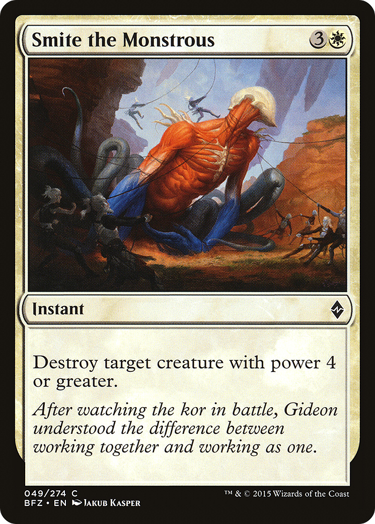 {C} Smite the Monstrous [Battle for Zendikar][BFZ 049]