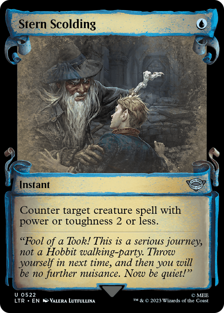 {C} Stern Scolding [The Lord of the Rings: Tales of Middle-Earth Showcase Scrolls][LTR 522]