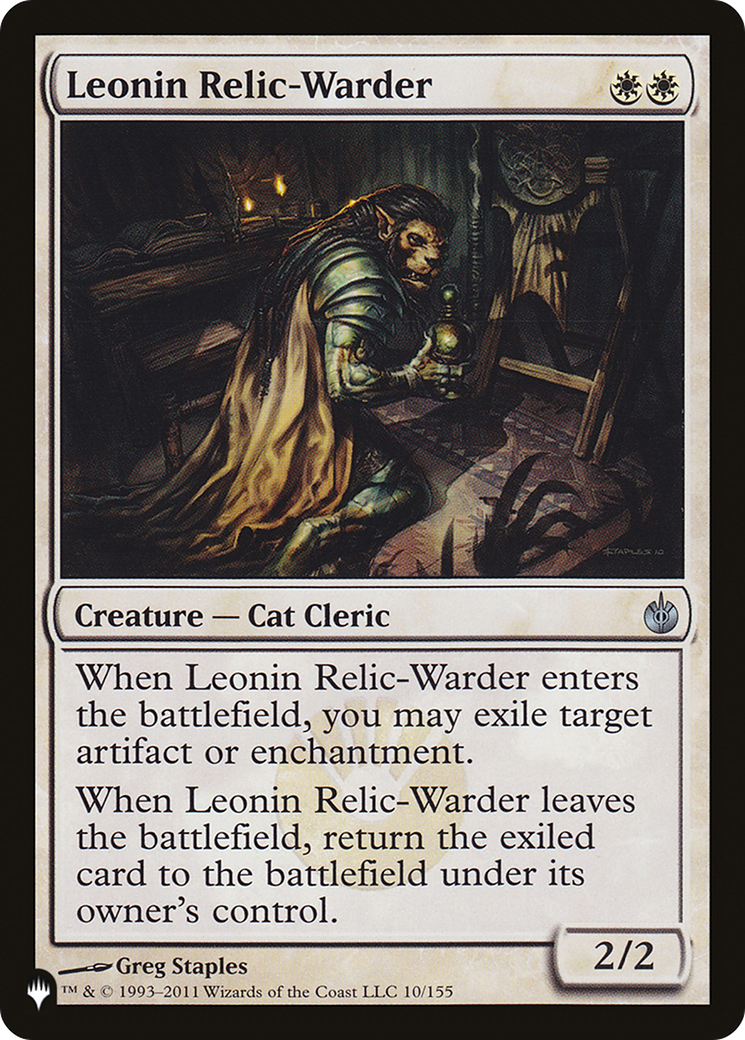 {C} Leonin Relic-Warder [LIST MBS-10]