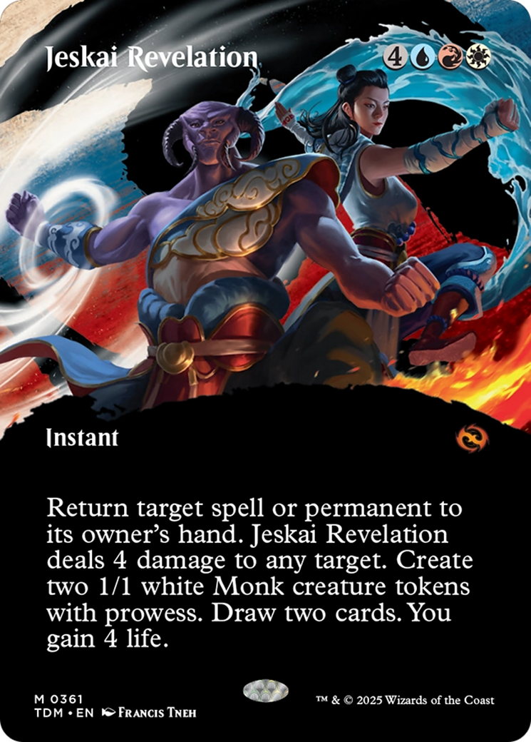 {@R} Jeskai Revelation (Borderless) [Tarkir: Dragonstorm][TDM 361]