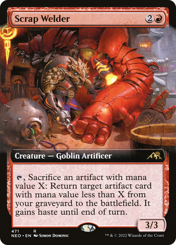 {R} Scrap Welder (Extended Art) [Kamigawa: Neon Dynasty][NEO 471]