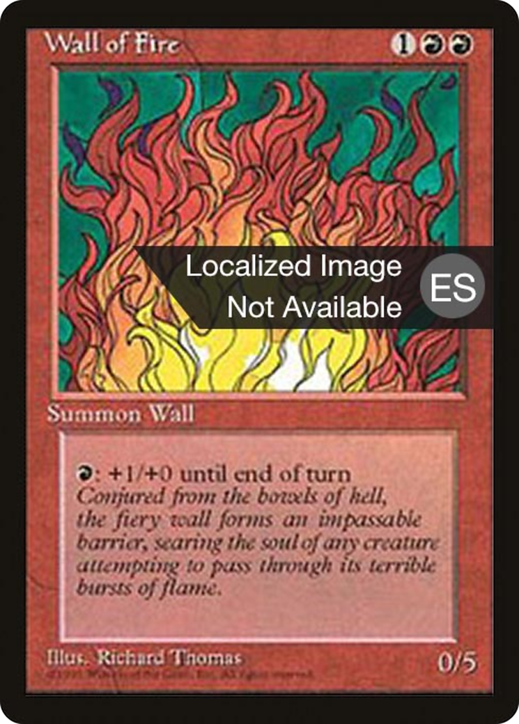 {F} Wall of Fire [Fourth Edition (Foreign Black Border)][FBB 4ED 230]