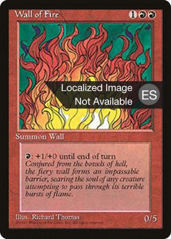 {F} Wall of Fire [Fourth Edition (Foreign Black Border)][FBB 4ED 230]