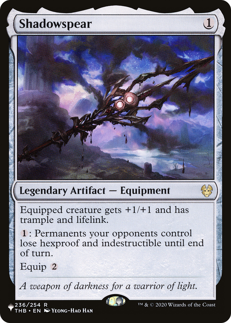 {R} Shadowspear [Secret Lair: Heads I Win, Tails You Lose][LS THB 236]