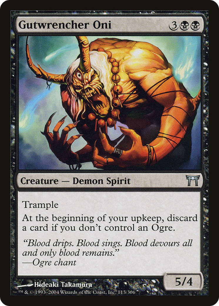 {C} Gutwrencher Oni [Champions of Kamigawa][CHK 113]