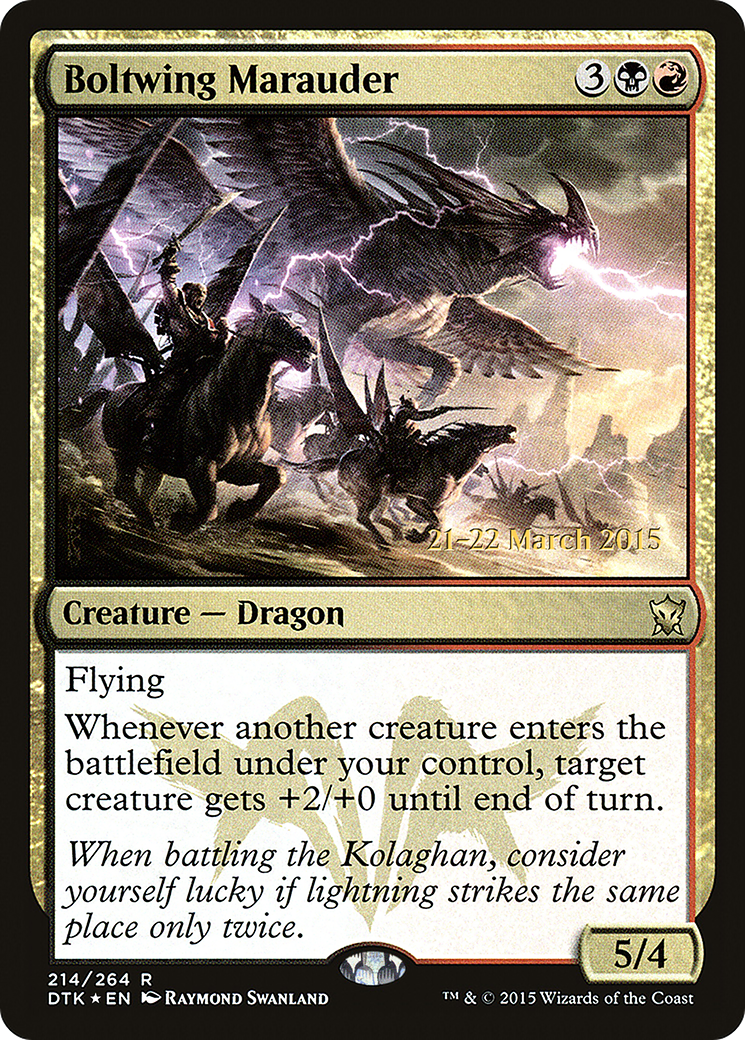 {R} Boltwing Marauder [Dragons of Tarkir Prerelease Promos][PR DTK 214] - Misty Mountain Games