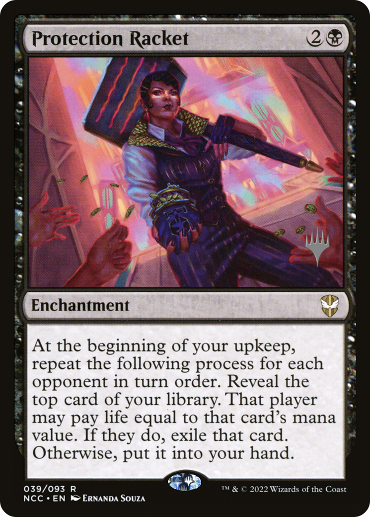{R} Protection Racket (Promo Pack) [Streets of New Capenna Commander Promos][PP NCC 039]