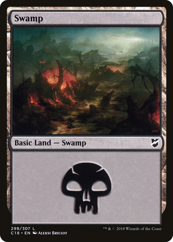 {B}[C18 299] Swamp (299) [Commander 2018]