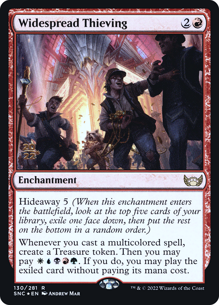 {R} Widespread Thieving [Streets of New Capenna Prerelease Promos][PR SNC 130]