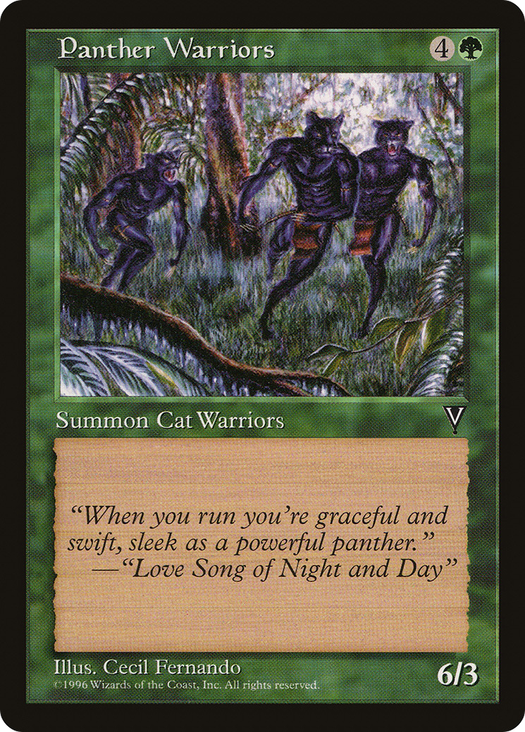 {C} Panther Warriors [Visions][VIS 115]