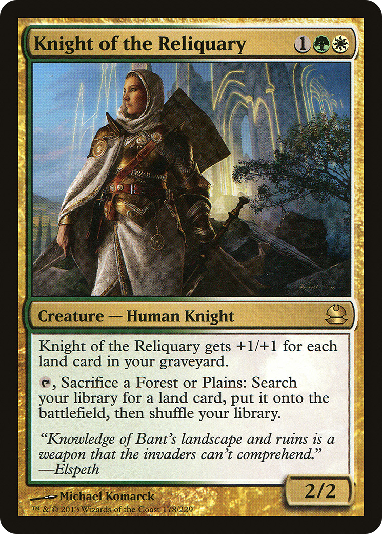 {R} Knight of the Reliquary [Modern Masters][MMA 178]