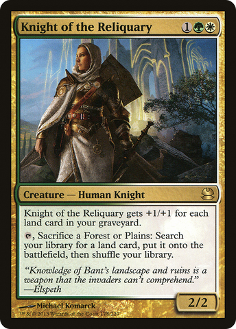 {R} Knight of the Reliquary [Modern Masters][MMA 178]